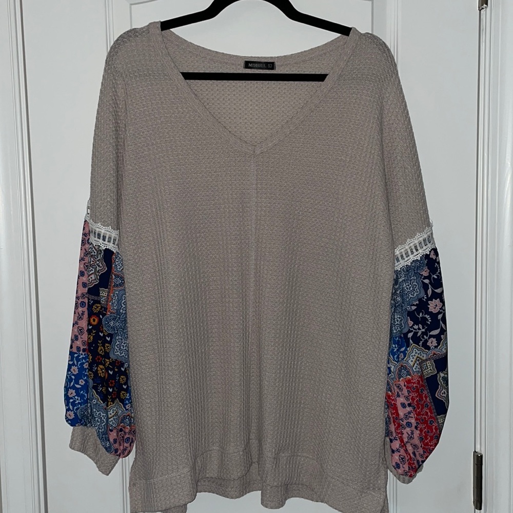 EUC Miholl Mixed Media Top